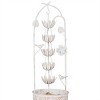 Alpine Corporation 30" Metal White Rustic Sculptural Fountain: Iron Garden Decor, Electric Unlit Water Feature - 3 of 4