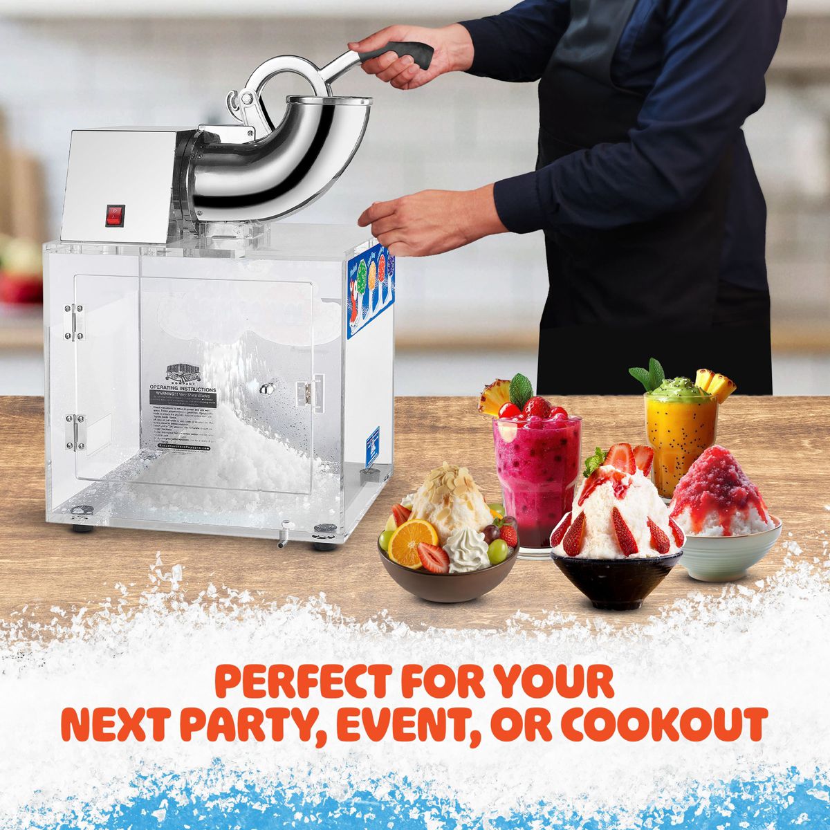 Great Northern Popcorn Heavy-Duty Commercial-Quality Ice Crusher Machine - thumbnail 4