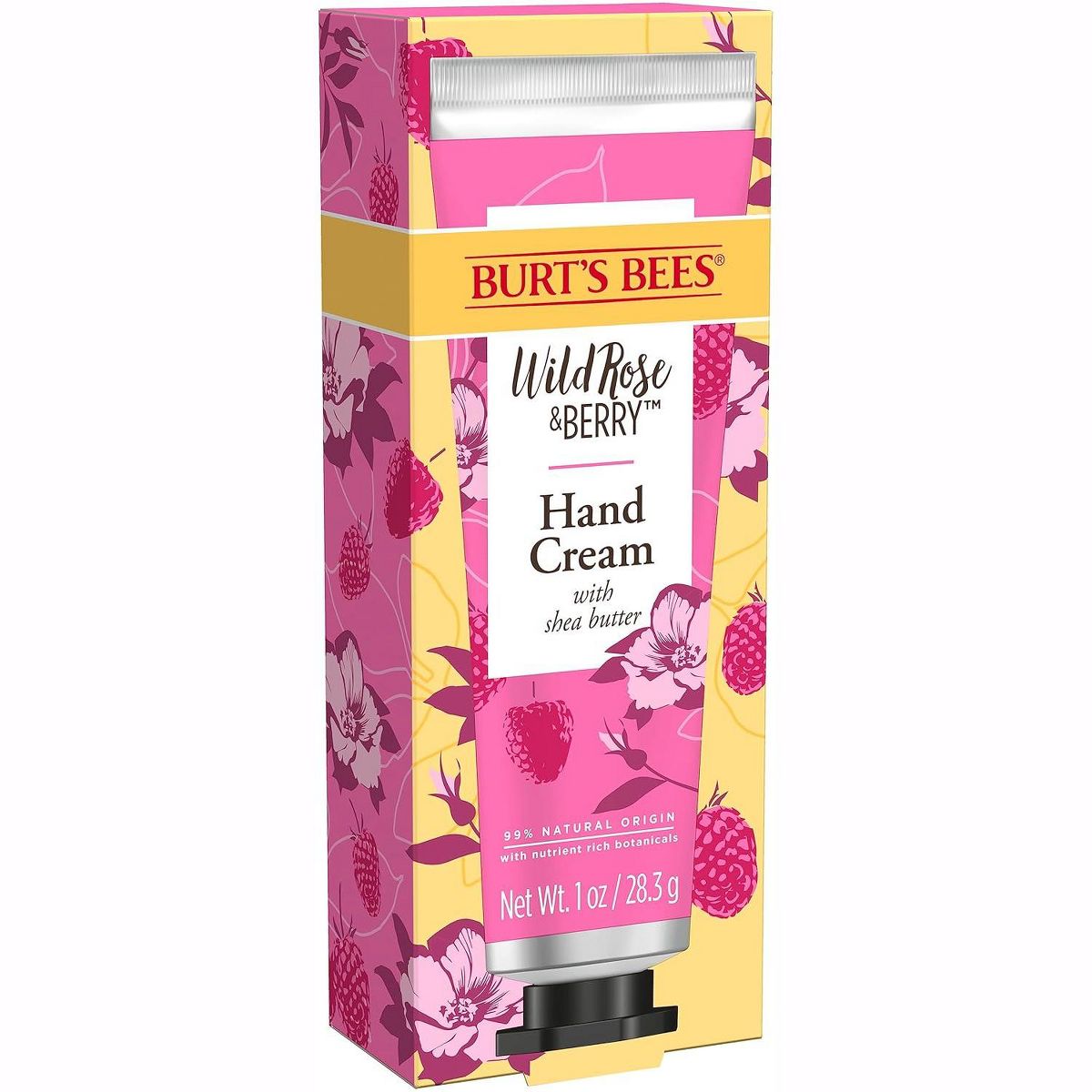Burts Bees Wild Rose and Berry Hand Cream with Shea Butter for Dry Hands, 1 oz - thumbnail 5
