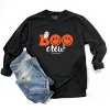 S.W.Smiley Boo Crew - Women's Garment Dyed Long Sleeve Graphic T-Shirt - 2 of 4