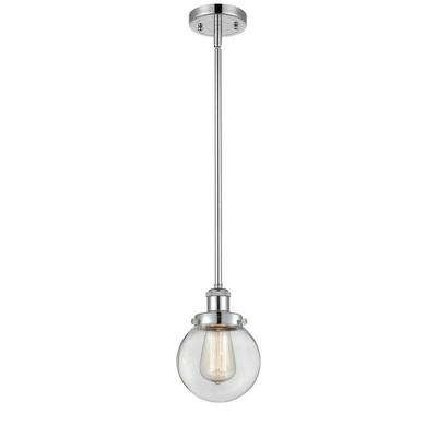 Beacon - 1 Light Stem Hung Mini Pendant In Modern Style-9 Inches Tall and 6 Inches Wide
