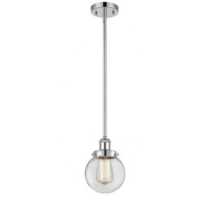 Beacon - 1 Light Stem Hung Mini Pendant In Modern Style-9 Inches Tall and 6 Inches Wide - 1 of 1