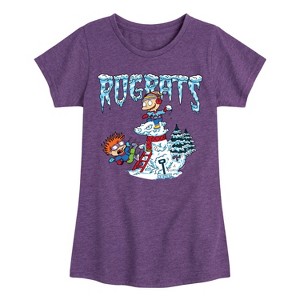 Girls' - Rugrats - Snowball Fight Fitted Short Sleeve Graphic T-Shirt - 1 of 4