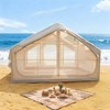 BAOURE 9.83ft x6.83ft x6.5ft Inflatable Camping Tent, 4 Season Waterproof Windproof, Clear Skylight & 420D Oxford Waterproof with Mesh Windows Doors - 3 of 4