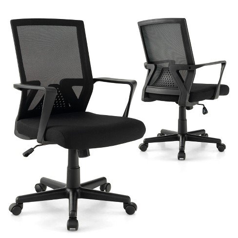 Costway Tall Office Chair Adjustable Height W/lumbar Support Flip Up Arms :  Target