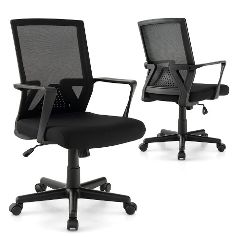 Costway Black Ergonomic Mesh Office Chair Adjustable High Back