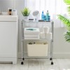 IRIS USA Metal Storage Cart with Casters, Kitchen Serving Cart - 2 of 4