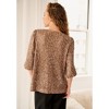 ellos V-Neck Sequin Top With Blouson Sleeves - 3 of 3