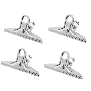 Unique Bargains Spring Loaded Office Metal Binder Clip 4 Pcs - 1 of 4