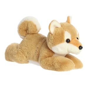 Aurora Medium Shiba Inu Flopsie Adorable Stuffed Animal Brown 12" - 1 of 4