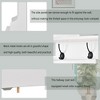 60" Hall Tree Modern Hallway Coat Rack With Metal Hooks 24 Shoe Cubbies For Entryway Bench Living Room - 3 of 4