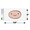 Adventure Time Finn Head Automotive Bumper Sticker - 4 of 4
