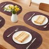 REGALWOVEN Placemats Set of 6 Leather Placemats for Kitchen Dining Table Decor Waterproof Heat Resistant Table Placemats - 2 of 4