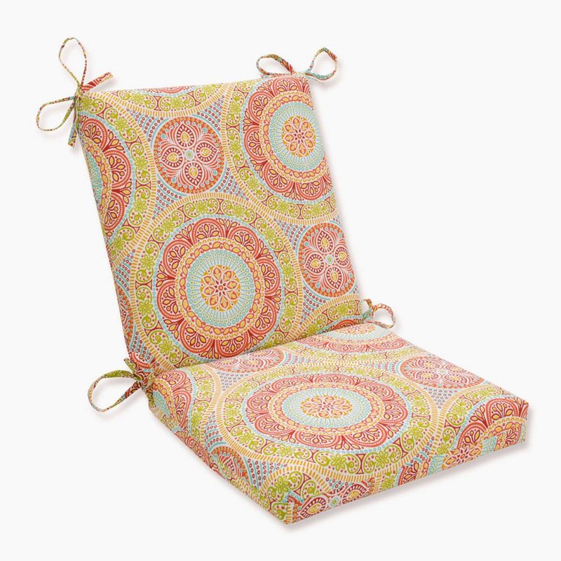 Outdoor/Indoor Delancey Squared Corners Chair Cushion - Pillow Perfect, 1 of 8
