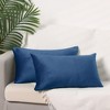 Unique Bargains Velvet Modern Solid Couch Sofa Home Decorative Pillow Covers 2 Pcs - 2 of 4