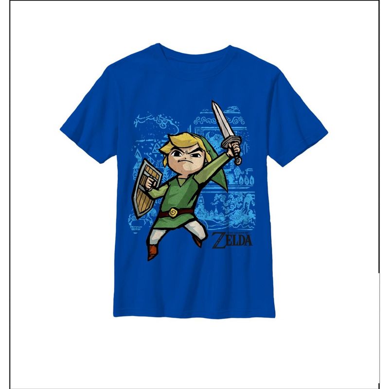 Boy's Nintendo Legend of Zelda Spirit Tracks T-Shirt, 1 of 5