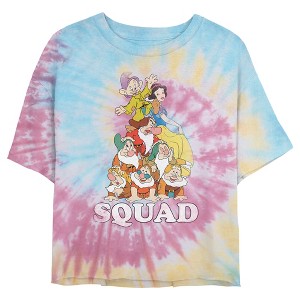 Juniors Womens Snow White and the Seven Dwarves Squad T-Shirt - 1 of 4