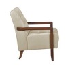 CAVINAS Leather Upholstered Accent Chair,Modern Arm Chairs with Solid Wood Arms and Legs for Bedroom,Reading Room - 4 of 4