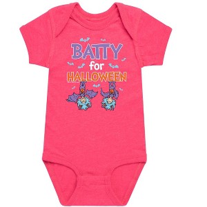 Boys' - Dr. Seuss - Batty For Halloween Thing 1 and Thing 2 Baby One Piece - 1 of 4