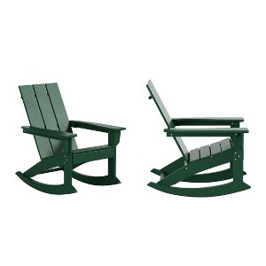 WestinTrends  Modern Adirondack Outdoor Rocking Chair (Set of 2) - 1 of 2