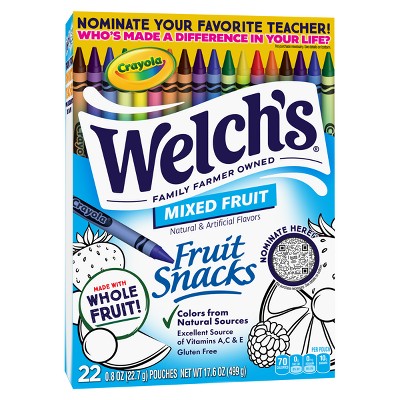 WELCH'S Fruit Snacks Mixed Fruit - 17.6oz/22ct