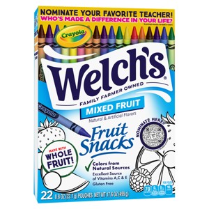 WELCH'S Fruit Snacks Mixed Fruit - 17.6oz/22ct - 1 of 4