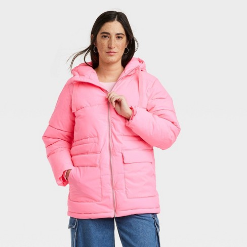 Women's Puffer Jacket - Universal Thread™ Pink Xl : Target