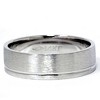 Pompeii3 Mens 6mm Comfort Fit Wedding Band Ring  14K White Gold - 2 of 4