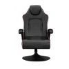 CXR3 Neo Fiber LED Audio Pedestal Gaming Chair with Subwoofer Black - X Rocker: Ergonomic Design, Swivel Base - 2 of 4