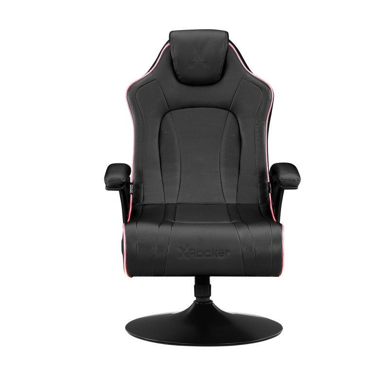 CXR3 Neo Fiber LED Audio Pedestal Gaming Chair with Subwoofer Black - X Rocker, 3 of 17