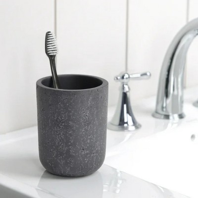 LunaLulinlk Faux Stone Toothbrush Holder