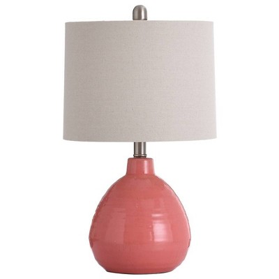 red table lamp