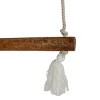 Hanging Macrame Wide Blanket Ladder Wood & Cotton by Foreside Home & Garden - 3 of 4