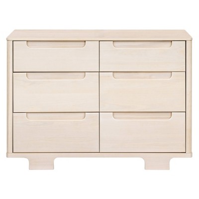 Washed Natural Pine 6-Drawer Scandinavian Dresser
