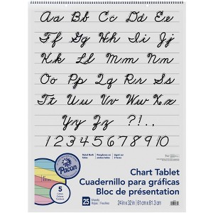 Pacon Chart Tablet, 24 x 32 Inches, 1 Inch Ruled Short Way, 25 Sheets - 1 of 3