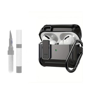 HTUTWOO AirPods Pro 2/1 Case Lock with Cleaner Kit  (S/M/L),  Protective Cover for iPod Pro (2023/2022/2019) with Keychain - 1 of 4