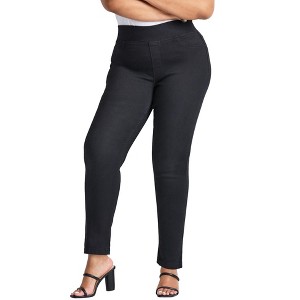 Avenue Women's Plus Size Tall Butter Denim Pull On Jean - 1 of 4
