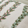 Christmas Holiday Embroidered Throw Pillow - Great Bay Home - 2 of 4