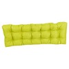 Blazing Needles, 55-inch by 19-inch Tufted Solid Outdoor Spun Polyester Loveseat Cushion - 3 of 3