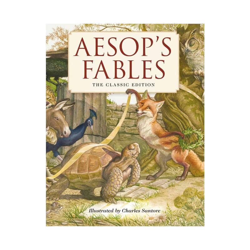 Aesop's Fables Hardcover - (Charles Santore Children's Classics), 1 of 2