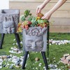 NAYSAYE Greek God Statue Planter with Legs for Indoor and Outdoor Gardens, Gray, 11.4"13"22.4" - 4 of 4