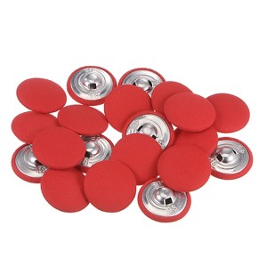 Unique Bargains Metal Shank Round Cloth Covered DIY Sewing Buttons 20 Pcs - 1 of 4