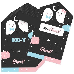 Big Dot of Happiness Girl Boo-y or Ghoul - Party Game Pickle Cards - Halloween Gender Reveal Pull Tabs - Set of 12 - 1 of 4