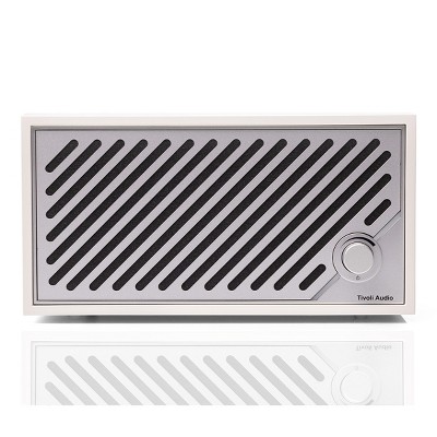 Tivoli Audio Model Two Digital Bluetooth Speaker with Built-In Airplay2, Chromecast, and Wi-Fi (White/Silver)
