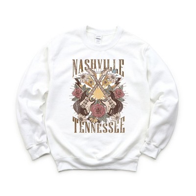Simply Sage Market Women's Graphic Sweatshirt Nashville Retro Flowers