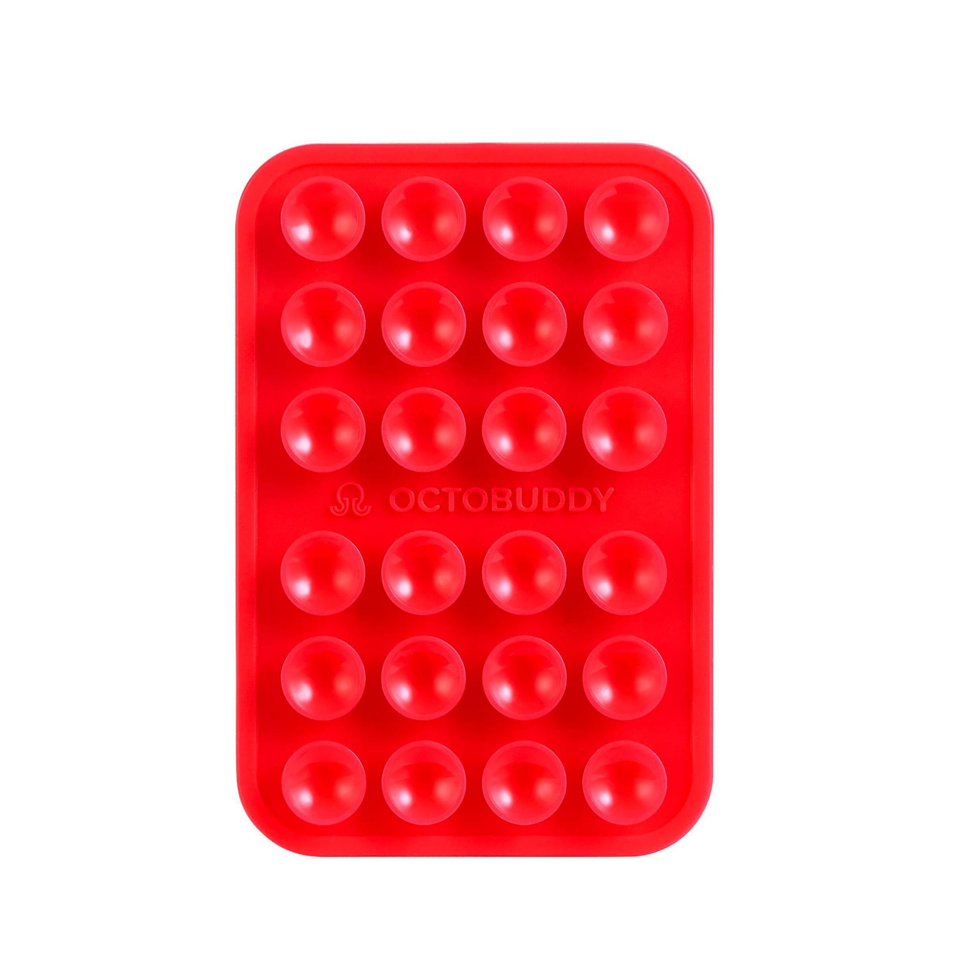 Octobuddy Silicone Suction Cup Phone Case Mount Classic - Red