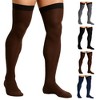Mojo Men’s Opaque 20–30mmHg Compression Stockings, Thigh High w/ Silicone Band – Medical Support, Circulation, Varicose Veins, M2017 - 3 of 4