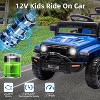 Ride On Truck Car, 12V Ride On Toy w/Parent Remote Control, 4-Wheel Spring Suspension, Led Lights, 2 Speeds, for Age 3-5 - 2 of 4