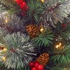 2' Pre-lit Colonial Potted Artificial Christmas Tree Warm White Lights - National Tree Company - 3 of 4