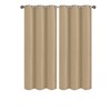 Solid Blackout Thermal Grommet Curtain Panels With Foam Backing (Set of 2) - 2 of 3